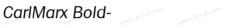 CarlMarx Bold字体转换